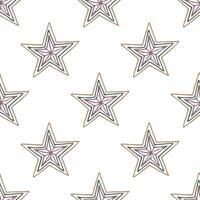 desatado padronizar com fofa estrelas rabisco para decorativo imprimir, invólucro papel, cumprimento cartões, papel de parede e tecido vetor