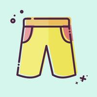 ícone shorts. relacionado para rúgbi símbolo. mbe estilo. simples Projeto ilustração vetor