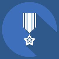 ícone América militar distintivo. relacionado para América símbolo. grandes sombra estilo. simples Projeto ilustração vetor