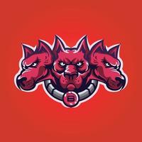 vetor de design de logotipo de mascote gamer, ilustração de gamer para a equipe de esporte. estilo de conceito de ilustrador moderno para crachá