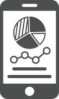 gráfico ícone símbolo imagem para dados estatística análise ilustração vetor