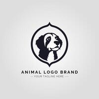 animal minimalista logotipo conceito vetor