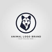 animal minimalista logotipo conceito vetor