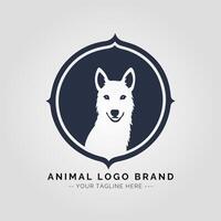 animal minimalista logotipo conceito vetor