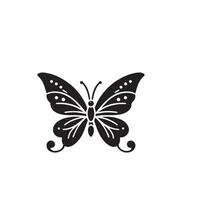 borboleta silhueta. borboleta logotipo. borboleta ilustração vetor