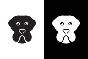 animal cachorro ícone símbolo modelo para gráfico e rede Projeto coleção logotipo ilustração. ícone dentro Preto e branco estilo em branco Preto fundo vetor