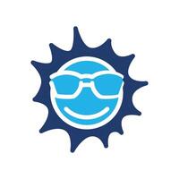 oculos de sol colori ícone Projeto Boa para local na rede Internet e Móvel aplicativo vetor