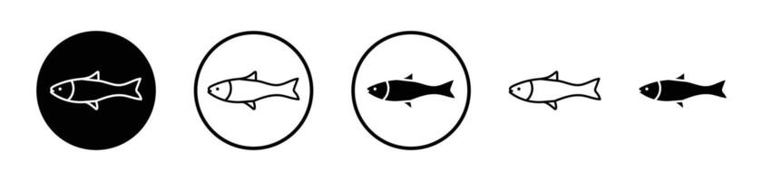 peixe ícone definir. vetor