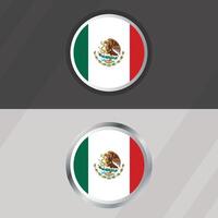 México volta bandeira modelo vetor