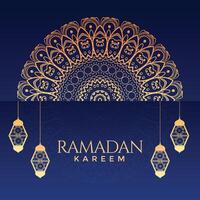 Ramadã kareem ornamental decorativo fundo vetor