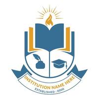 modelo de design de logotipo de educação vetor