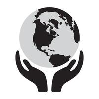 design de logotipo do globo vetor