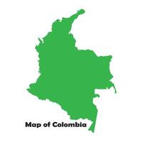 Colômbia mapa Projeto vetor