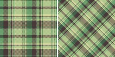 tecido padronizar desatado do fundo têxtil com uma Verifica textura tartan xadrez. conjunto dentro inverno cores para decorativo guardanapos, jantar festas. vetor