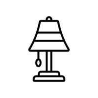 mesa luminária ícone Projeto modelo simples e limpar \ limpo vetor