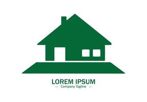 casa logotipo Projeto ícone silhueta isolado verde logotipo vetor