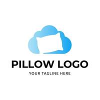 travesseiro logotipo ou ícone para cama fazer compras ou hotel logotipo vetor