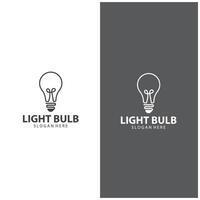 design de logotipo de lâmpada vetor