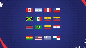 americano futebol EUA 2024 emblemas Projeto abstrato símbolo logotipo americano futebol final ilustração vetor