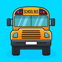 fofa desenho animado escola ônibus. ilustração. vetor