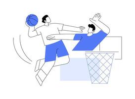 basquetebol torneio isolado desenho animado ilustrações. vetor