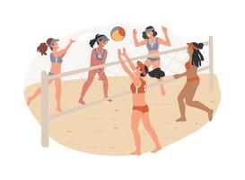 voleibol isolado conceito ilustração. vetor