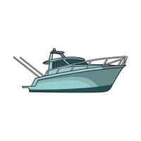 barco pescaria ilustração logotipo imagem t camisa vetor