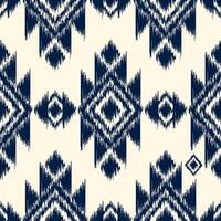 desatado padronizar étnico abstrato fundo volta ikat padrãogeométrico curva Projeto para moda roupas, têxtil, invólucro, decoração fundo. vetor