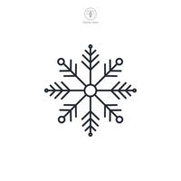 floco de neve ícone tema símbolo ilustração isolado em branco fundo vetor