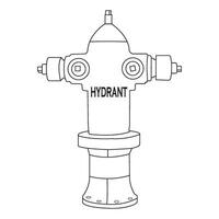 ícone de hidrante vetor