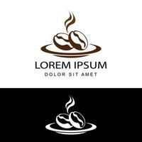 vetor de design de modelo de logotipo de semente de café