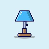 ilustração do ícone dos desenhos animados da lâmpada do sono vetor