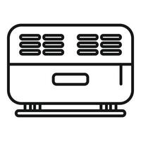 moderno ar condicionador linha ícone vetor