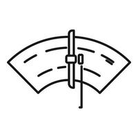 linha arte representação do uma minimalista parabrisa limpador ícone vetor