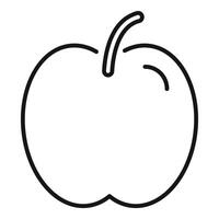 esboço do uma simples maçã ícone vetor