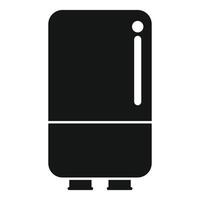 simples Preto ícone do uma contemporâneo direito geladeira vetor