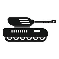 militares tanque silhueta ícone vetor