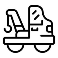 linha arte ilustração do rebocar caminhão vetor