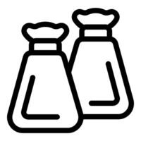 ícone do sal e Pimenta misturadores vetor
