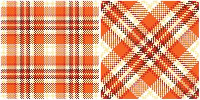 tartan xadrez padronizar desatado. tradicional escocês xadrez fundo. tradicional escocês tecido tecido. lenhador camisa flanela têxtil. padronizar telha amostra incluído. vetor