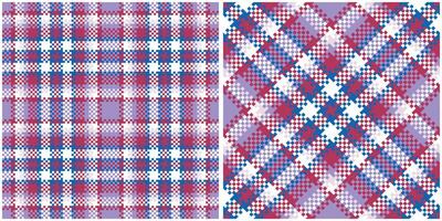 tartan xadrez desatado padronizar. tecido de algodão padrões. desatado tartan ilustração conjunto para lenço, cobertor, de outros moderno Primavera verão outono inverno feriado tecido imprimir. vetor