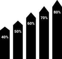 gráfico ícone símbolo imagem para dados estatística análise ilustração vetor