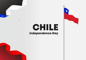 celebração nacional do cartaz do dia da independência do Chile em 18 de setembro. vetor