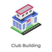 conceitos de construção de clube vetor