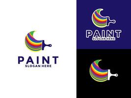 pintura Serviços logotipo , colorida pintura logotipo ícone modelo vetor