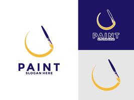 pintura logotipo , colorida pintura logotipo ícone modelo vetor