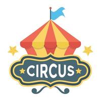 conceitos de show de circo vetor