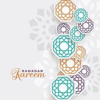 lindo Ramadã kareem islâmico decoração fundo vetor