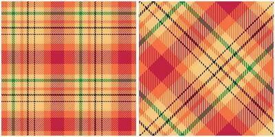 xadrez padronizar desatado. clássico xadrez tartan tradicional escocês tecido tecido. lenhador camisa flanela têxtil. padronizar telha amostra incluído. vetor