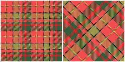 tartan xadrez desatado padronizar. xadrez padrões desatado. tradicional escocês tecido tecido. lenhador camisa flanela têxtil. padronizar telha amostra incluído. vetor